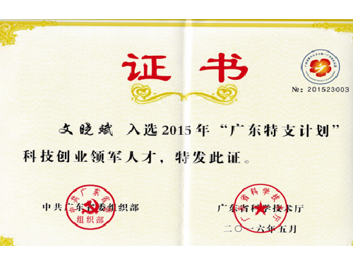 Guangdong Province "Special Support Pro