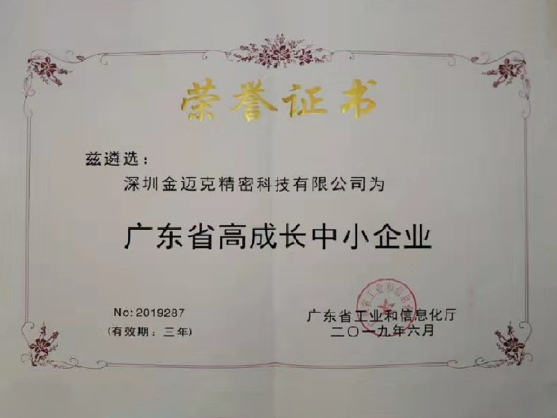 Guangdong Province High Growth Enterprise
